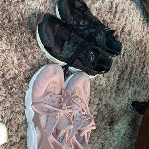 Two pairs of Nike Air Huarache